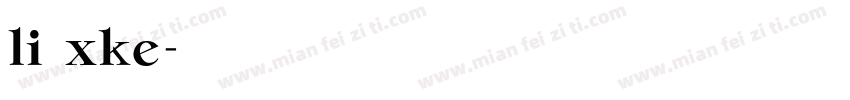 li xke字体转换